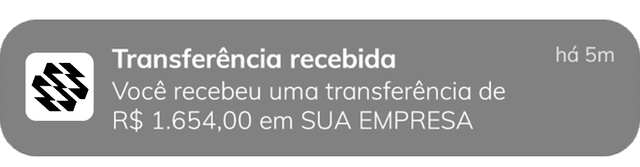 Notificação de pagamento recebido